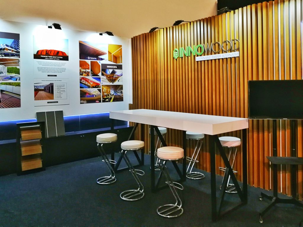 INNOWOOD's exhibitor stand in BAU 2019