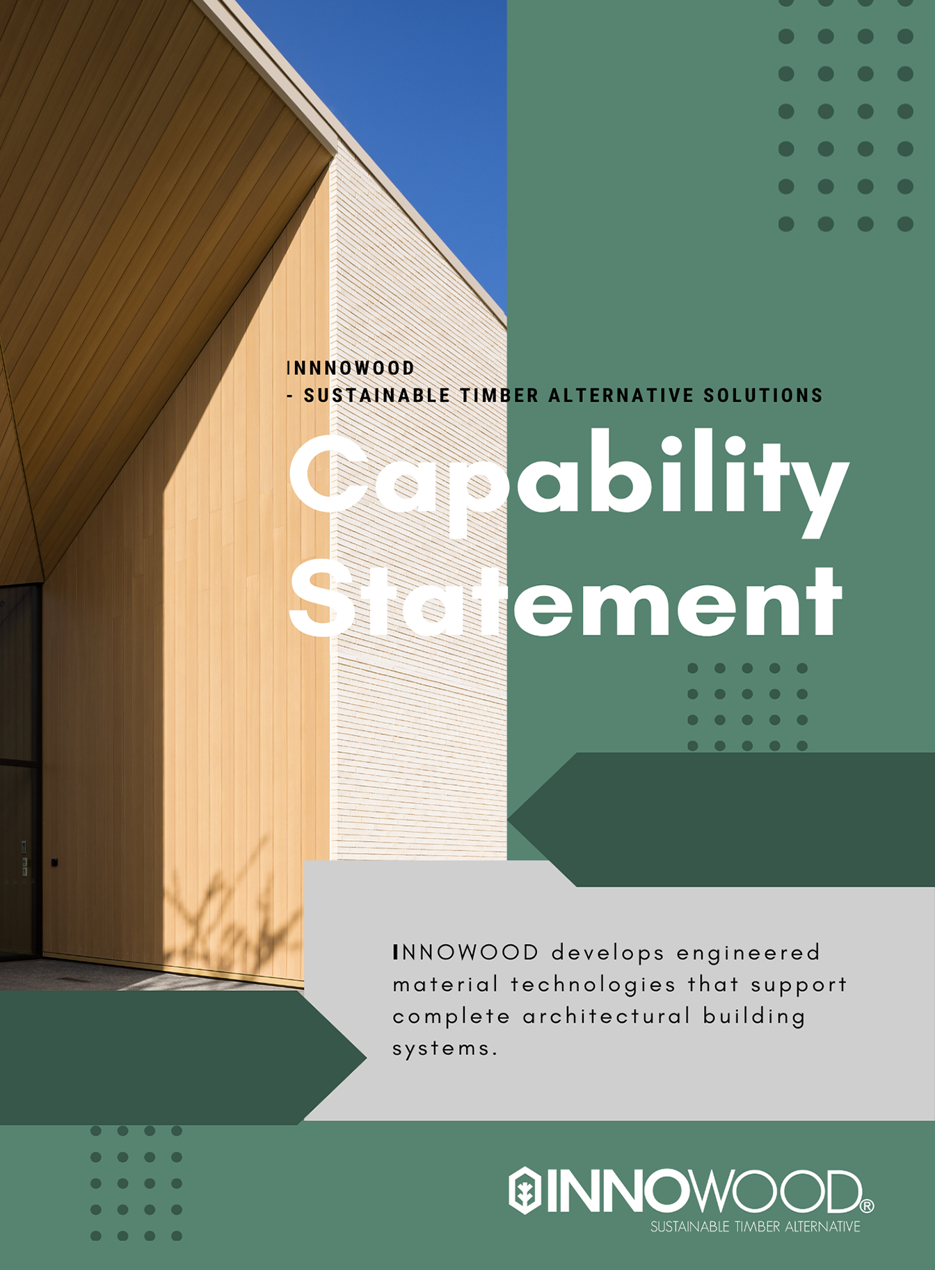 INNOWOOD Capability Statement Cover Page Document